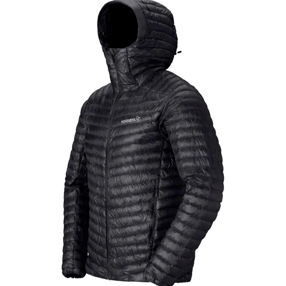 Piumino Norrona Trollveggen Down 800 Super Light Hood Caviar Black