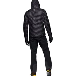 Piumino Norrona Trollveggen Down 800 Super Light Hood Caviar Black