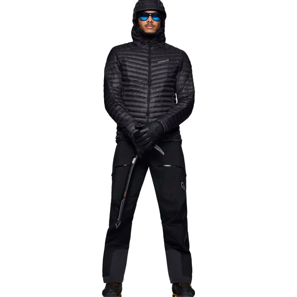 Piumino Norrona Trollveggen Down 800 Super Light Hood Caviar Black