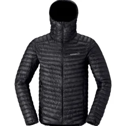 Piumino Norrona Trollveggen Down 800 Super Light Hood Caviar Black