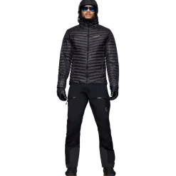Piumino Norrona Trollveggen Down 800 Super Light Hood Caviar Black