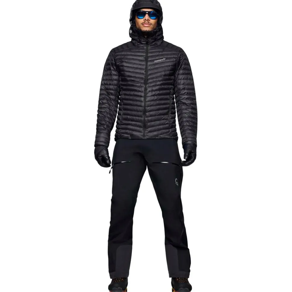 Piumino Norrona Trollveggen Down 800 Super Light Hood Caviar Black
