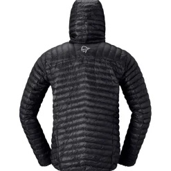 Piumino Norrona Trollveggen Down 800 Super Light Hood Caviar Black
