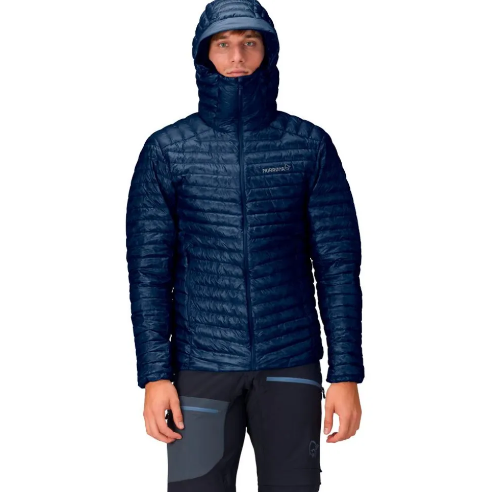 Piumino Norrona Trollveggen Down 800 Super Light Hood Indigo Night