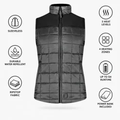Piumino senza maniche Racer The District 2 Women Black