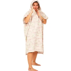 Poncho da bagno After Essentials Beach Poncho Japan Waves Soft Pink