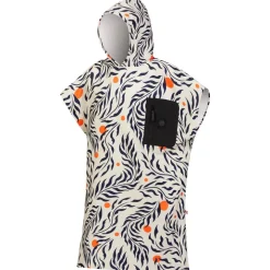 Poncho da bagno After Essentials Tech Pocket Series Poncho Feather Leaves