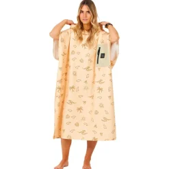 Poncho da bagno After Essentials Tech Pocket Series Poncho Fins Print