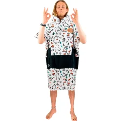 Poncho da bagno All-In V-Poncho Men Beach Crew Mexicano