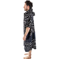 Poncho da bagno All-In V-Poncho Men Beach Crew Matis Black