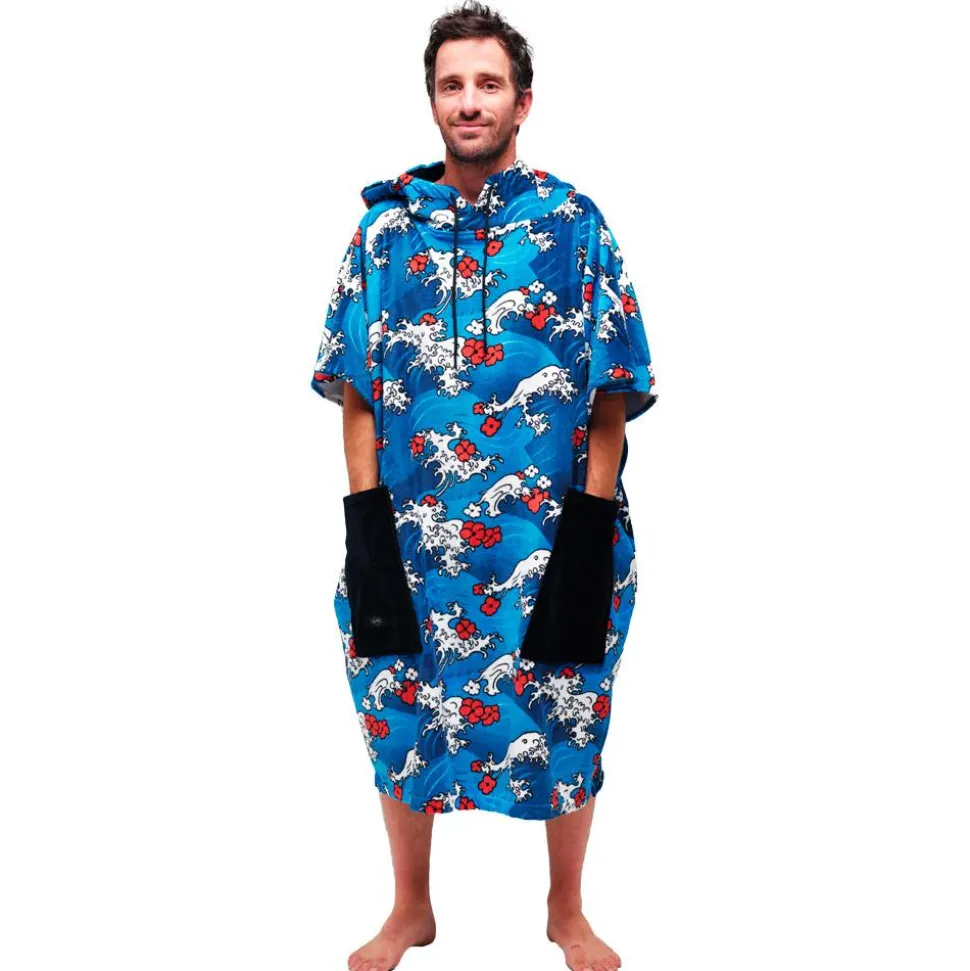 Poncho da bagno All-In V-Poncho Men Beach Crew Nippon Waves