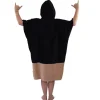 Poncho da bagno All-In V-Poncho Flash Black Dark Pink