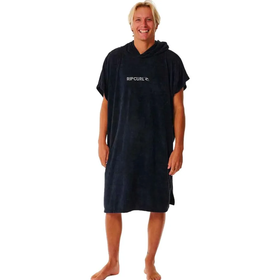 Poncho da bagno Rip Curl Brand Hooded Towel Black Grey