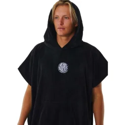 Poncho da bagno Rip Curl Logo Hooded Towel Black