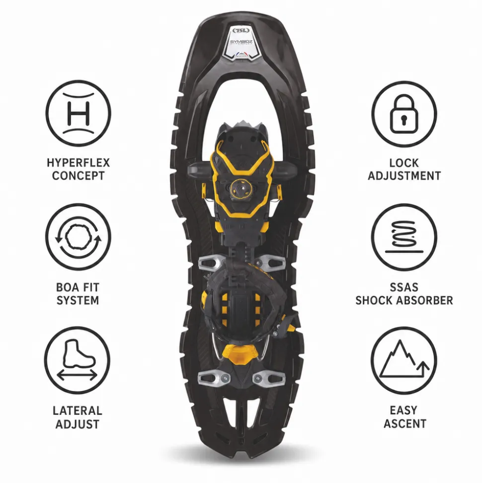 Racchette da neve TSL Symbioz Hyperflex Adjust Titan Black