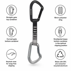 Rinvii Black Diamond Hotforge Quickdraw Light Gray
