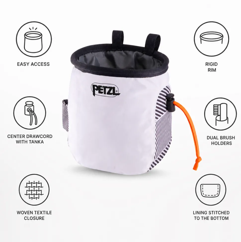 Sacche portamagnesite Petzl Saka White Dazzle