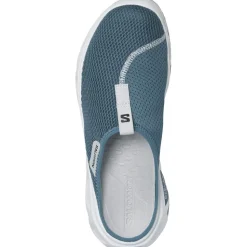 Sandali di recupero Salomon Reelax Slide 6.0 Blue Ashes White Pearl Blue