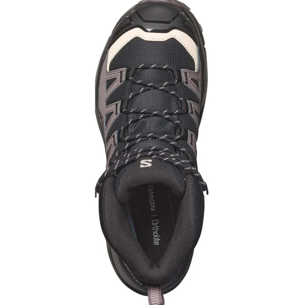 Scarpe da Fast Hiking Salomon X Ultra 360 Mid Gore-Tex W Black Plum Kitten Shale