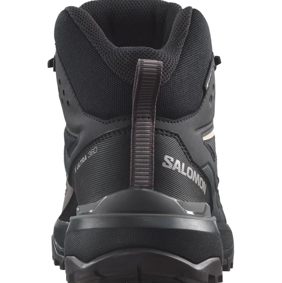 Scarpe da Fast Hiking Salomon X Ultra 360 Mid Gore-Tex W Black Plum Kitten Shale