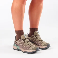 Scarpe da Fast Hiking Salomon X Ultra 360 Ltr Gore-Tex W Desert Tan Iron Green Milieu