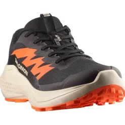 Scarpe da trail Salomon Alphaglide Black Rainy Day Red Orange