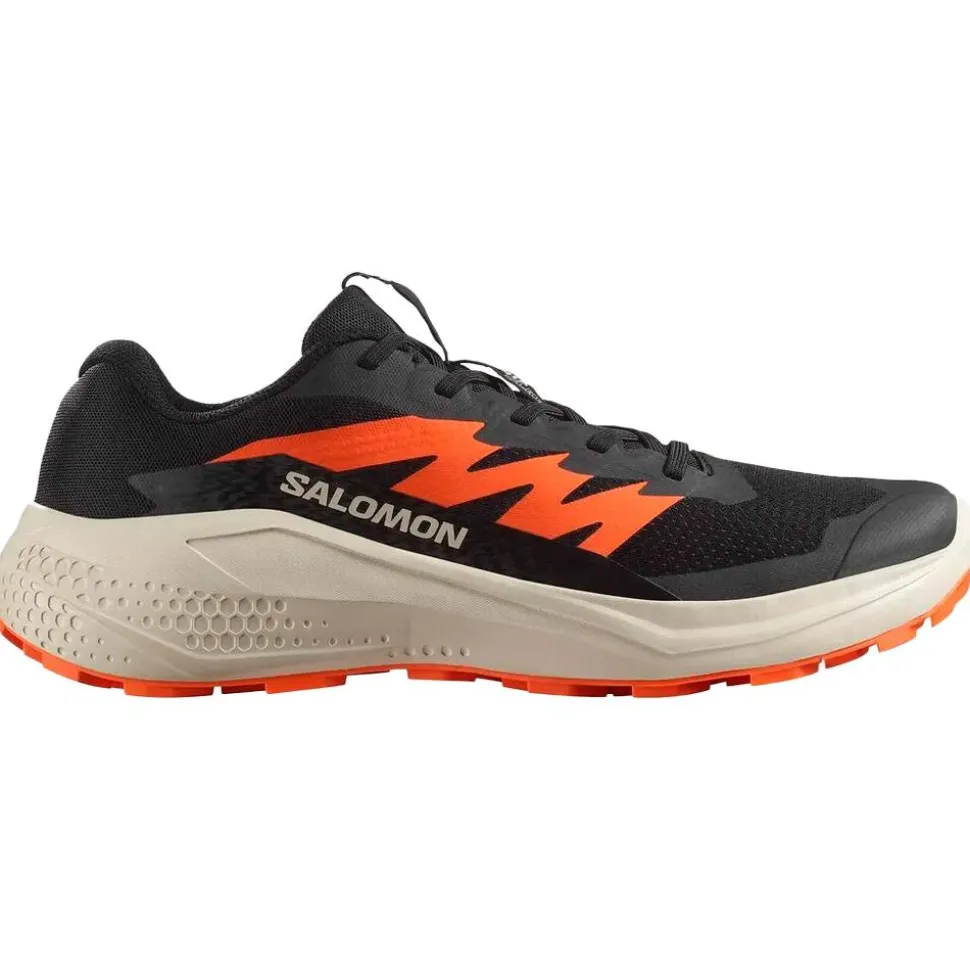 Scarpe da trail Salomon Alphaglide Black Rainy Day Red Orange