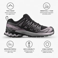 Scarpe da trail Salomon Xa Pro 3D V9 W Black Gull Excalibur