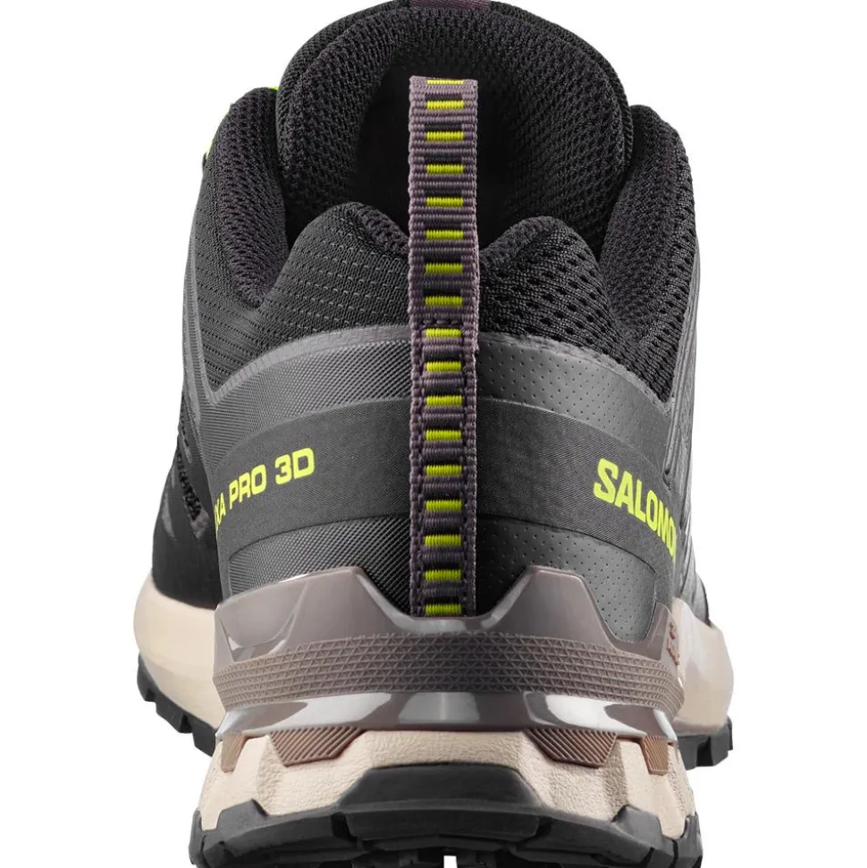 Scarpe da trail Salomon Xa Pro 3D V9 Black Dark Gull Gray Acid Lime