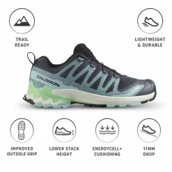 Scarpe da trail Salomon Xa Pro 3D V9 W Turbulence Iced Aqua Patina Green