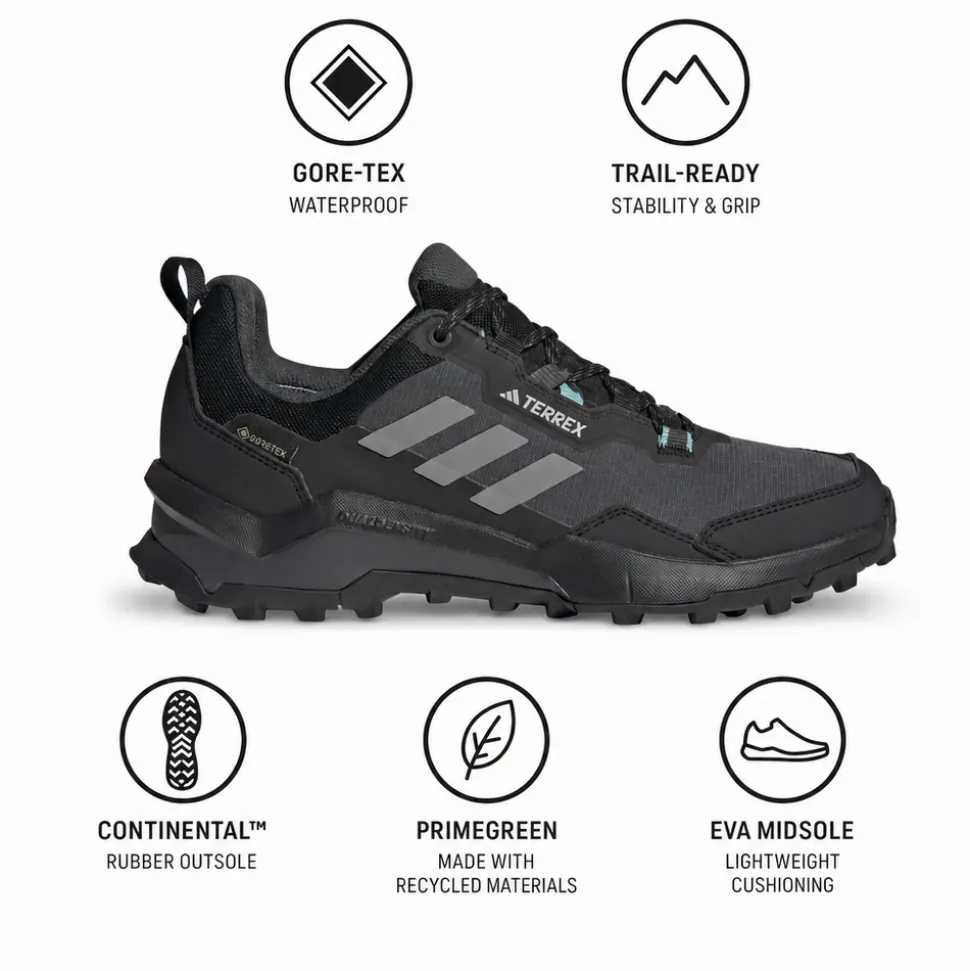Scarpe escursionismo adidas Terrex Ax4 Gore-Tex W Core Black Grey Three Mint Ton 2