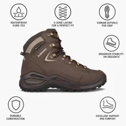 Scarpe escursionismo Lowa Renegade Evo Gore-Tex Mid Ws Espresso Anthracite