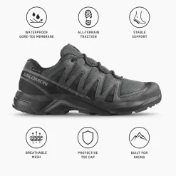Scarpe escursionismo Salomon X-Adventure Recon Gore-Tex Asphalt Castlerock Black