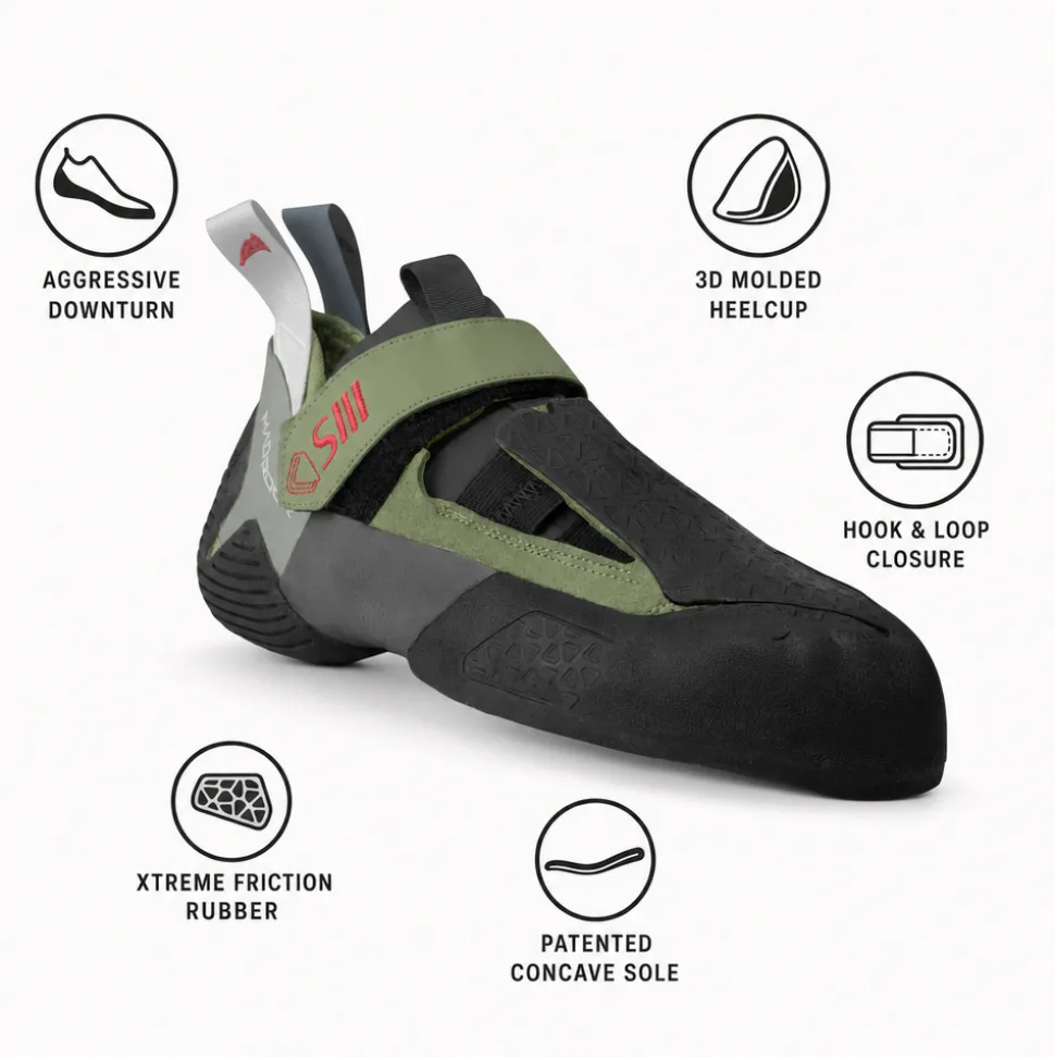 Scarpette arrampicata Mad Rock Shark III Hv Khaki