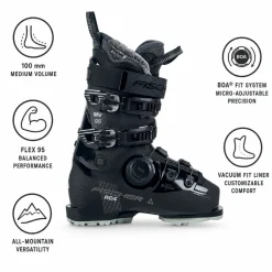 Scarponi da sci Fischer Rc4 95 Mv Vac Boa Gw Black