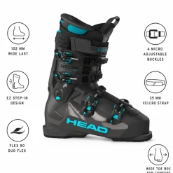 Scarponi da sci Head Edge 90 Hv Anthracite Speedblue