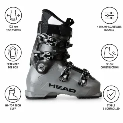 Scarponi da sci Head Edge 90 Hv Gray Anthracite