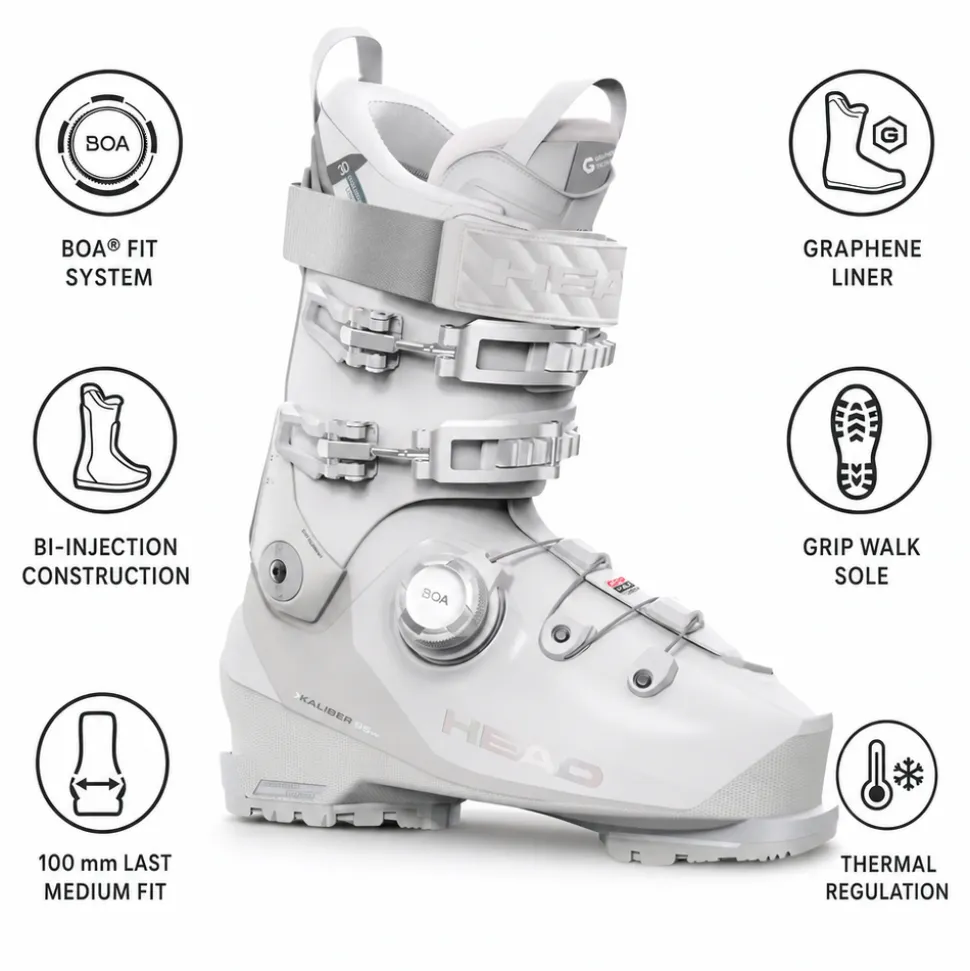 Scarponi da sci Head Kaliber 95 W Mv Gw Boa White