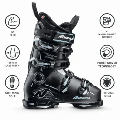 Scarponi da sci Nordica Pro Machine 3 95 W Gw Black Light Blue White