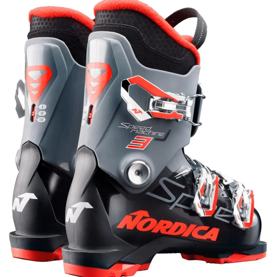 Scarponi da sci Nordica Speedmachine J 3 Black Anthracite Red
