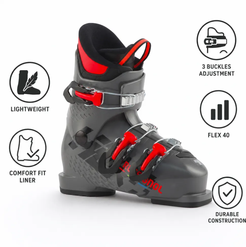 Scarponi da sci Rossignol Hero J3 Meteor Grey