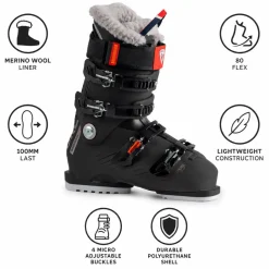 Scarponi da sci Rossignol Pure Pro 80 Metal Black