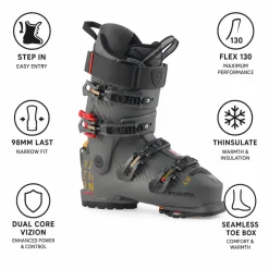 Scarponi da sci Rossignol Vizion 4B Elite 130 Lv Gw Metal Bronze