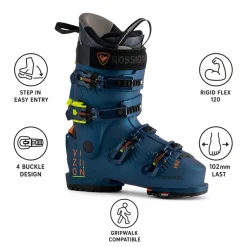 Scarponi da sci Rossignol Vizion 4B 120 Hv Gw Metal Blue
