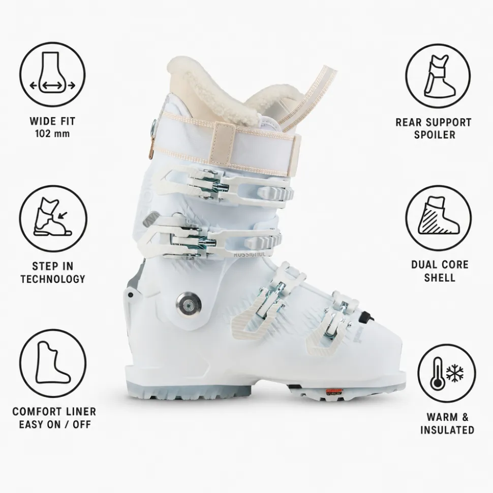 Scarponi da sci Rossignol Vizion 4B 80 W Gw White