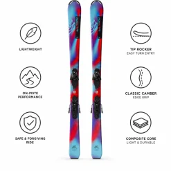 Set sci alpino L Qst Jr M + att