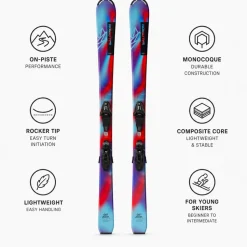 Set sci alpino L Qst Jr S + att