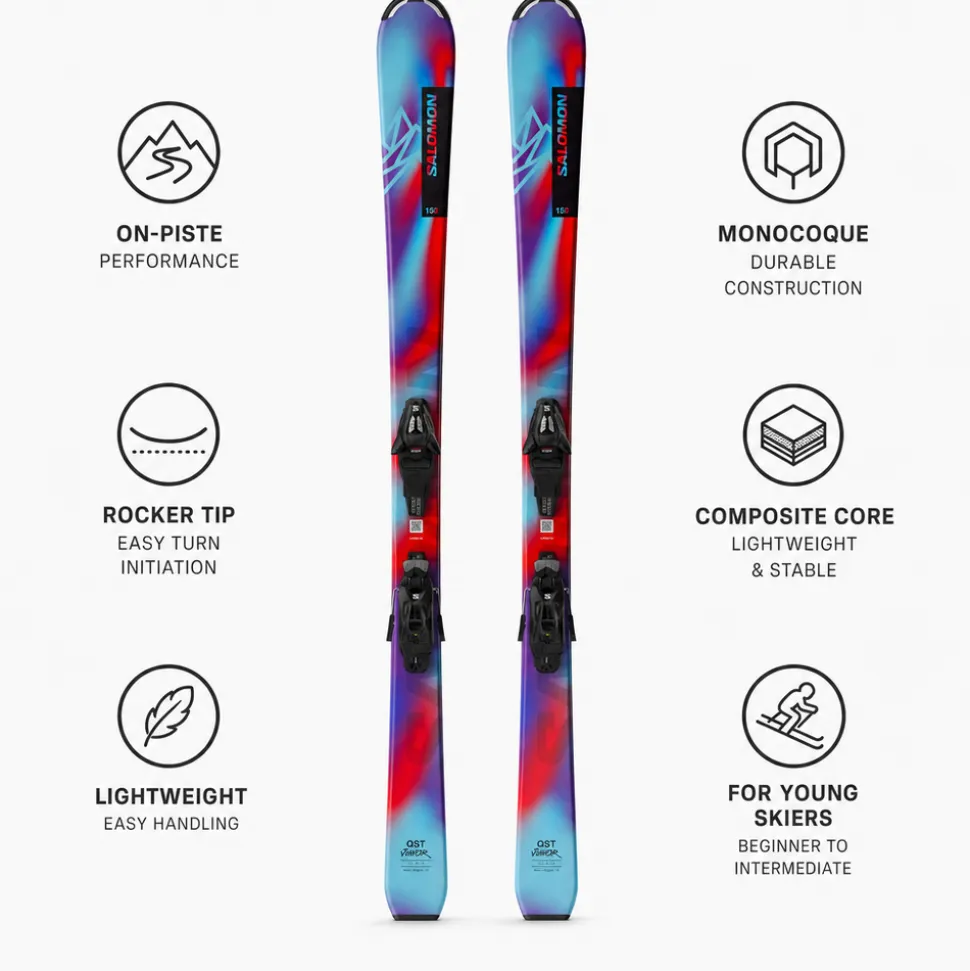 Set sci alpino L Qst Jr S + att