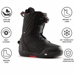 Stivali Burton Limelight Step On Black Black
