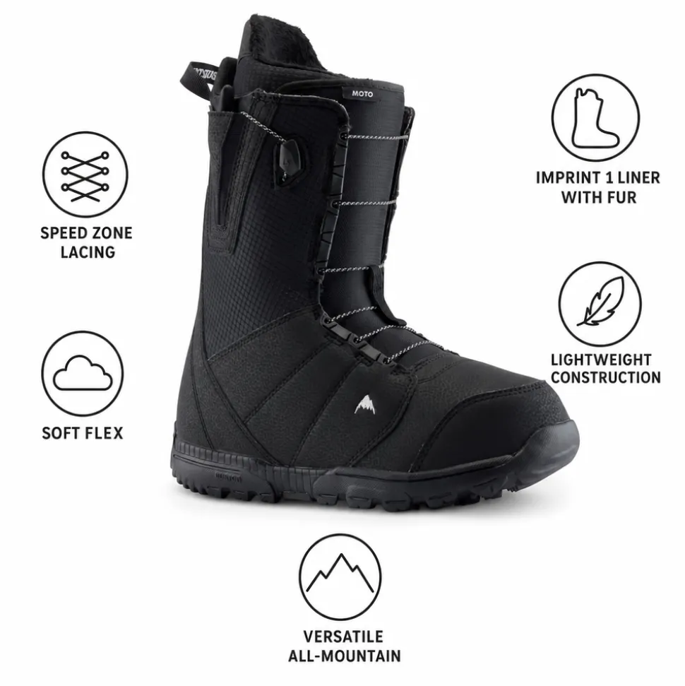 Stivali Burton Moto Black